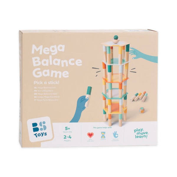 BS TOYS - Ξύλινο παιχνίδι πύργος ισορροπίας Mega balance (BS495)