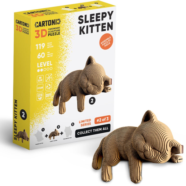 CARTONIC - SLEEPY KITTEN 3D Puzzle (CARTMNSLEEP)