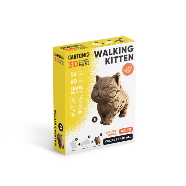 CARTONIC - WALKING KITTEN  3D Puzzle (CARTMNWALK)