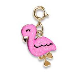 CHARM IT - Gold Glitter Flamingo Charm (CT02-06)