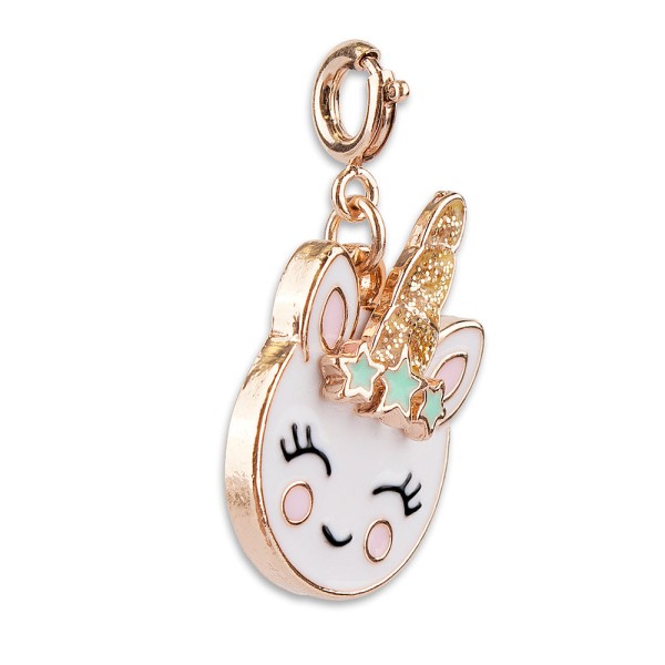 CHARM IT - Gold Unicorn Smiley Charm (CT02-11)