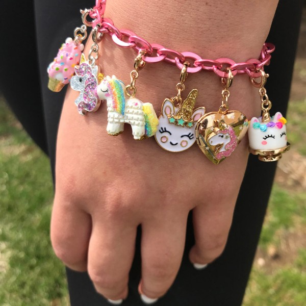 CHARM IT - Gold Unicorn Smiley Charm (CT02-11)