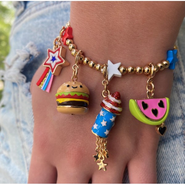 CHARM IT - Gold Watermelon Charm (CT05-17)