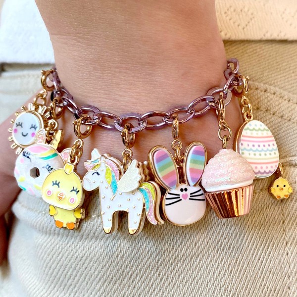 CHARM IT - Gold Flying Unicorn Charm (CT06-04)