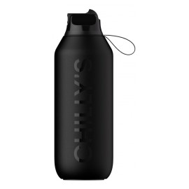 Chilly's - Μπουκάλι Θερμός με Καλαμάκι 500ml Μαύρο (094619)
