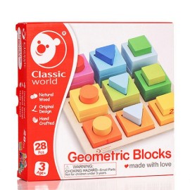 Classic World - Παιχνίδι Στοίβαξης με γεωμετρικά σχήματα (CL3538)