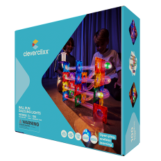 CLEVERCLIXX - Μαγνητικά πλακίδια Ball Run Dazzling Lights Pack  100 κομμάτια (CC1003)