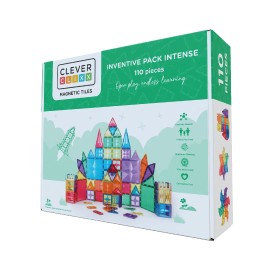 CLEVERCLIXX - Μαγνητικά πλακίδια Inventive Pack Intense 110 κομμάτια (CC1007)