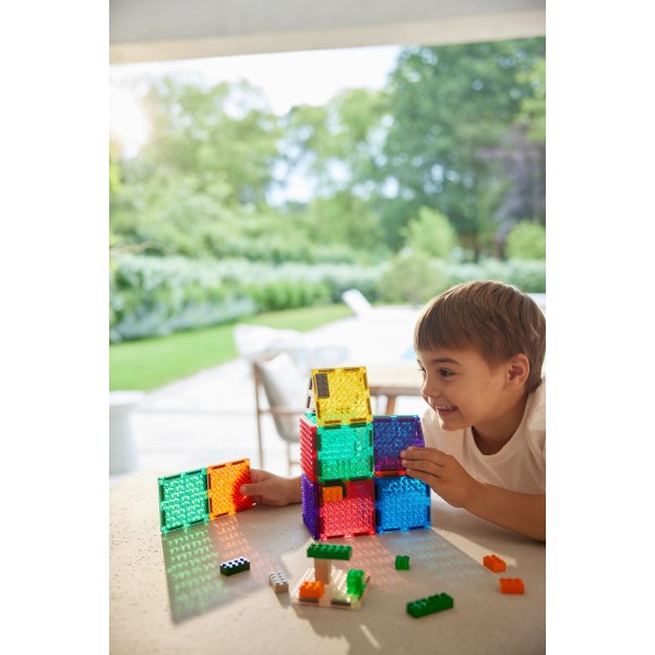 CLEVERCLIXX - Μαγνητικά πλακίδια Brick Tiles Pack Intense 16 κομμάτια (CC1023)