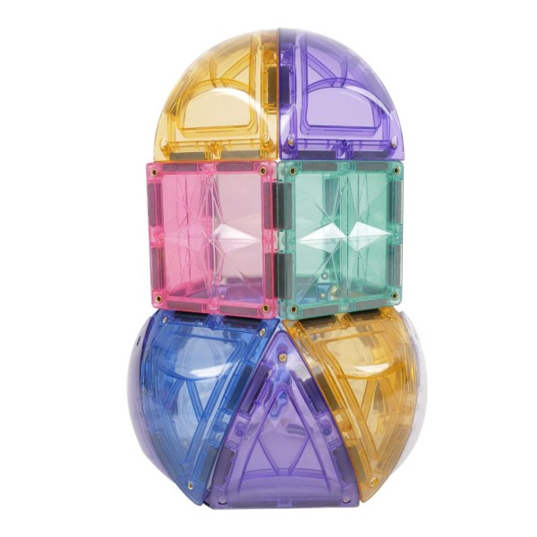 CLEVERCLIXX - Μαγνητικά πλακίδια Small Curved Pack Pastel 34 κομμάτια (CC1025)