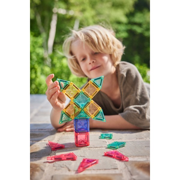 CLEVERCLIXX - Μαγνητικά πλακίδια Mini Tiles Pack Pastel  28 κομμάτια (CC1027)