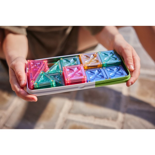CLEVERCLIXX - Μαγνητικά πλακίδια Mini Tiles Pack Pastel  28 κομμάτια (CC1027)