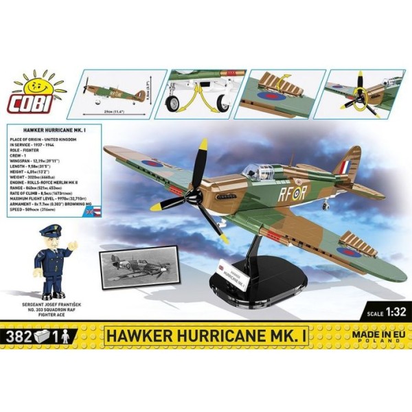 Cobi - Πολεμικό Αεροπλάνο Hawker Hurricane Mk.I (C5728)