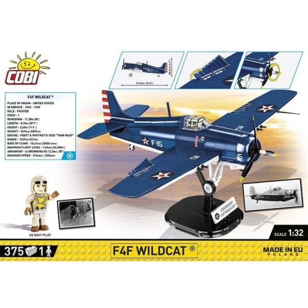 Cobi - Πολεμικό Αεροπλάνο F4F Wildcat (C5731)