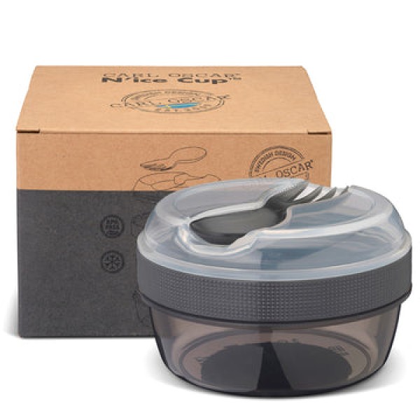 CARL OSCAR - Φαγητοδοχείο με δίσκο ψύξης N'ice Cup™ Γκρι (CO104400)