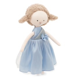 Cotti Motti - Κούκλα Πάνινη Zoe The Sheep Blue Satin Dress (CM03-13)
