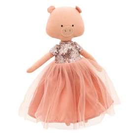 Cotti Motti - Κούκλα Πάνινη Nicky The Pig Pink Dress  (CM11-14)