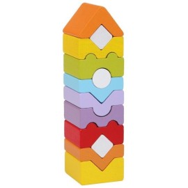 Cubika - 3D Ξύλινο Παιχνίδι Στοίβαξης και Ισορροπίας (C14996)