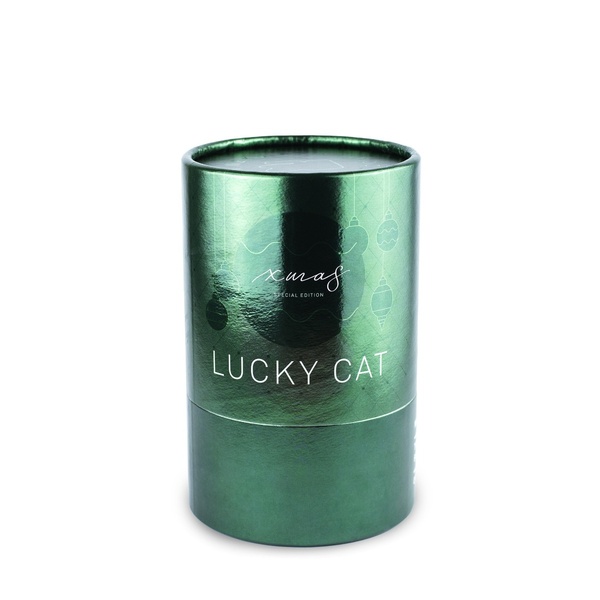 Donkey - Τυχερή Γάτα Maneki Neko  Γυαλιστερό Πράσινο 15cm (D5331)