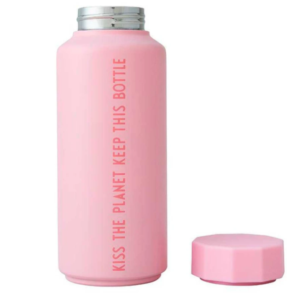 Design Letters - Θερμός μπουκάλι από ανοξείδωτο ατσάλι Pink kiss  500ml (30100105PKISS)