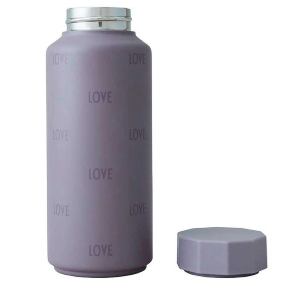 Design Letters - Θερμός μπουκάλι από ανοξείδωτο ατσάλι Purple Love 500ml (30100105PRLOVE)