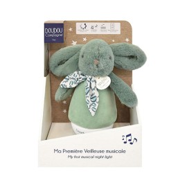 Doudou et Compagnie - Υφασμάτινο Φωτάκι Νυκτός Κουνελάκι Μέντα (DC4197)