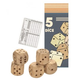 Egmont - 5 Wooden Dice (571011)