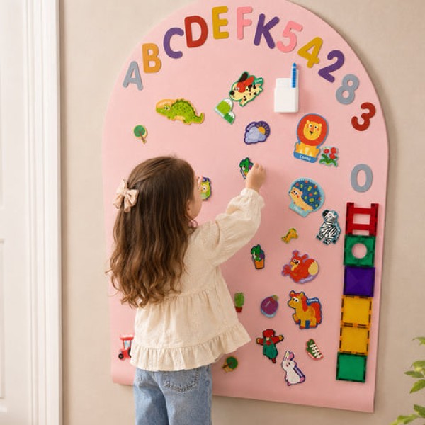 FAMILY NATION- Μαγνητικός Πίνακας Τοίχου - Αψίδα - Ροζ (FN-MONT-MKIDS-A90-DPIN)