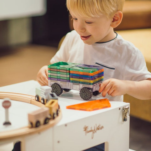 FAMILY NATION - Πύργος Εκμάθησης Montessori 2 σε 1 - Λευκό (FN-MONT-TOR-WH)