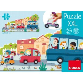 Goula - Puzzle XXL οχήματα 18 Τεμάχια (G453428)