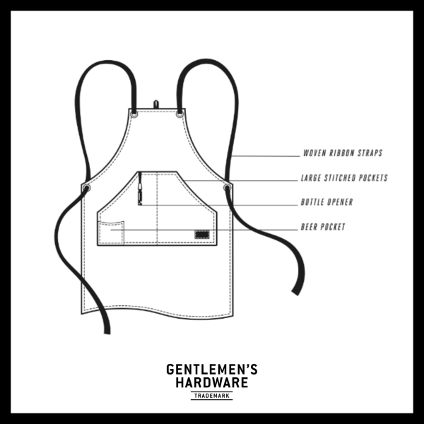 Gentlemen's Hardware - BBQ Utility Apron & Bottle Opener (GEN385)
