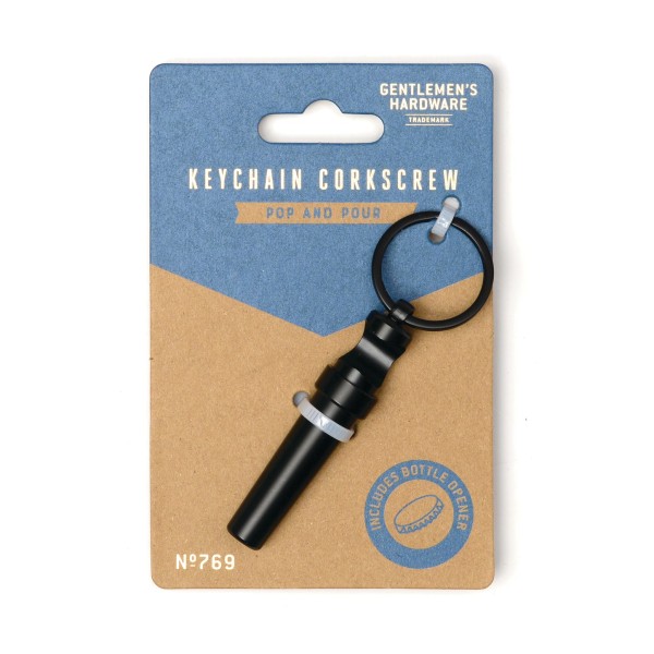 Gentlemen's Hardware - Keychain Corkscrew (GEN769)