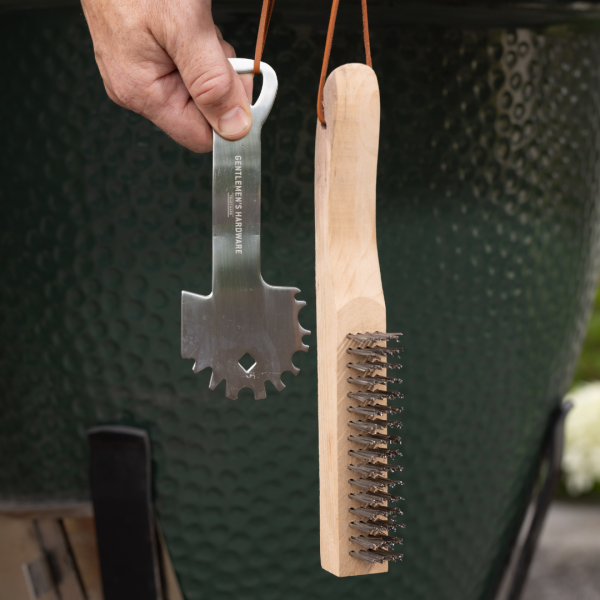 Gentlemen's Hardware - "BBQ Care Kit" Grill Scraper & Wire Brush (GEN778)