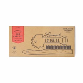Gentlemen's Hardware - "BBQ Care Kit" Grill Scraper & Wire Brush (GEN778)
