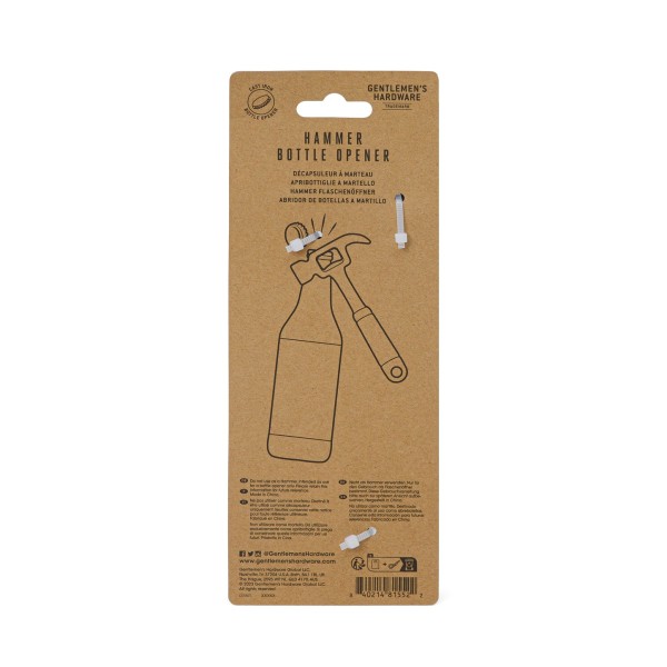 Gentlemen's Hardware - Hammer Bottle Opener (GEN807)