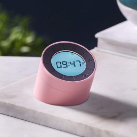 Gingko - Φωτιζόμενο Ρολόι Ξυπνητήρι Light Pink (G001PK)