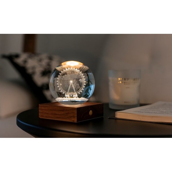 Gingko - Amber Crystal Light Ferris Wheel (G025FE)