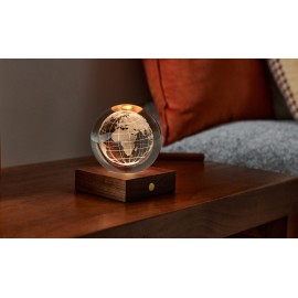 Gingko - Διακοσμητικό Φωτιστικό Κρυστάλλινη Σφαίρα World Globe (G025WO)