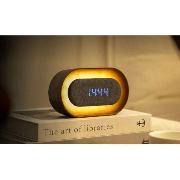 Gingko - Lumos Clock Oval Design Walnut (G076O-WT)