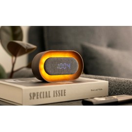 Gingko - Lumos Clock Oval Design Walnut (G076O-WT)