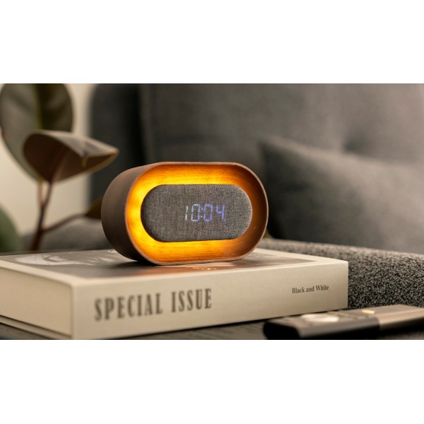 Gingko - Lumos Clock Oval Design Walnut (G076O-WT)