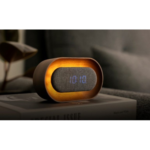 Gingko - Lumos Clock Oval Design Walnut (G076O-WT)