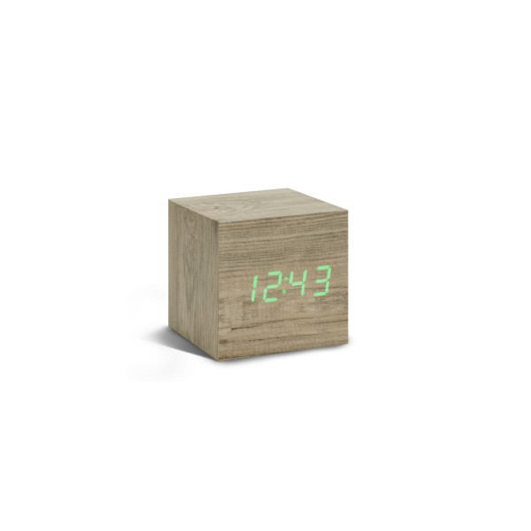 Gingko - Cube Click Clock Ash (GK08G12)