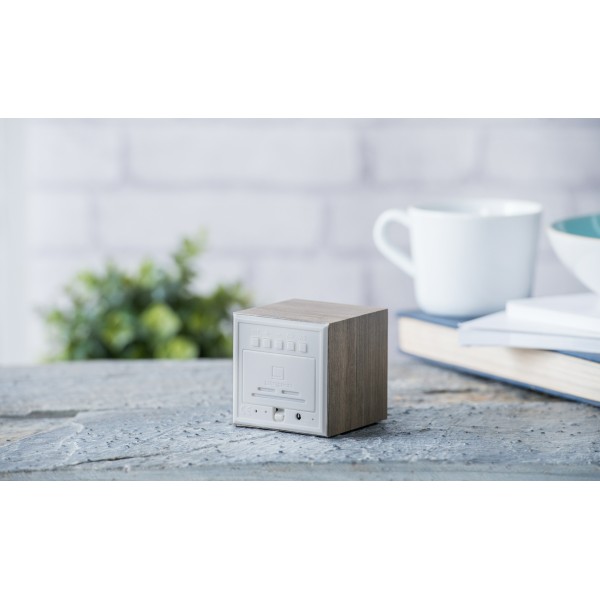 Gingko - Cube Click Clock Ash (GK08G12)