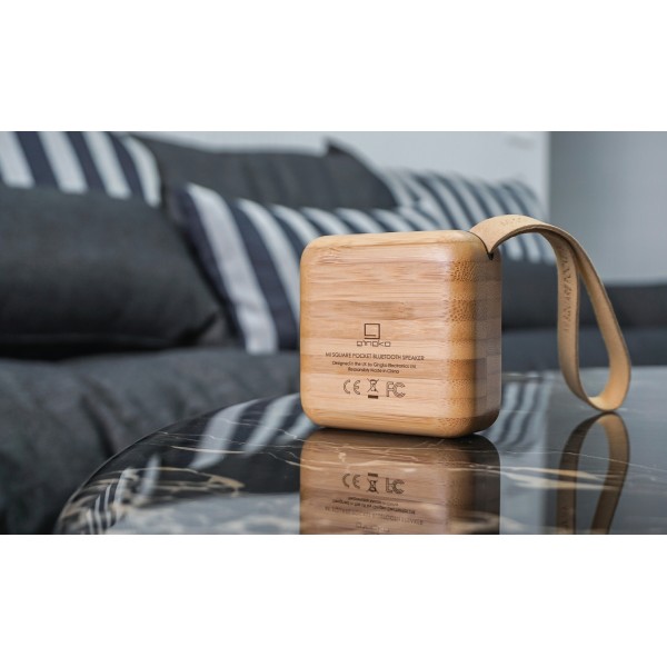 Gingko - Ηχείο Φορητό Mi Square Japanese Bamboo Bluetooth (G005Bo)