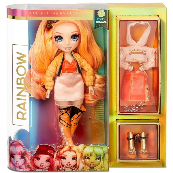 Rainbow High - Κούκλα Poppy Πορτοκαλί (RAB08000)