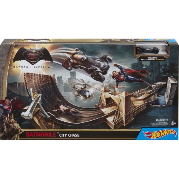 HOT WHEELS HEROES HW DC - BATMAN Vs SUPERMAN ΣΕΤ ΠΑΙΧΝΙΔΙΟΥ ΜΕ BATMOBILE