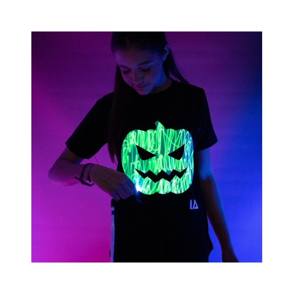 Illuminated Apparel - Παιδική Μπλούζα Interactive Glow Love Heart Monster Alien Jack O Lantern (IA500061)