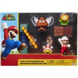 Jakks Pacific - Super Mario Σετ 5 Φιγούρες Lava Castle (JPA40015)