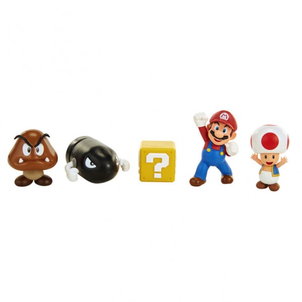 Jakks Pacific - Super Mario Σετ 5 φιγούρες Acorn Plains (JPA64510)
